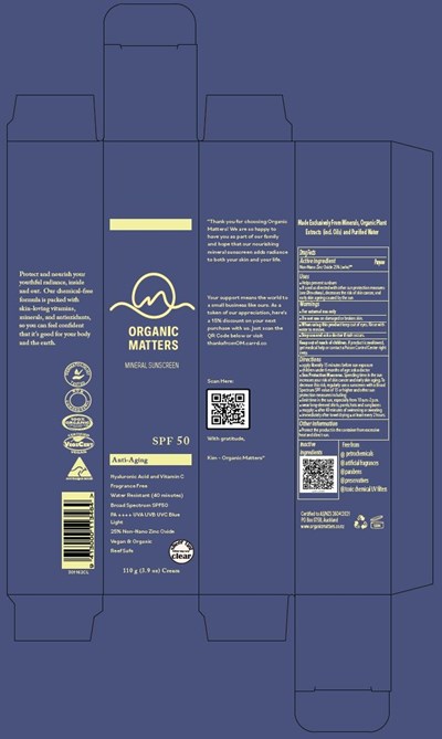 Box (Organic Matter Mineral Sunscreen   Box Design)